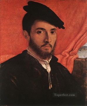 ロレンツォ・ロット Painting - 若い男の肖像 1526年 ルネサンス ロレンツォ・ロット